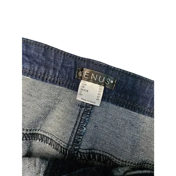 Venus NEW TAGS Embellished Mid Rise Skinny Jeans Size 24 Womens Plus - Picture 10 of 12